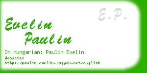 evelin paulin business card